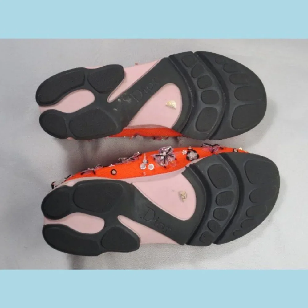 Dior Embellished Mesh Fusion Sneakers Womens 36 - Picture 10 of 13